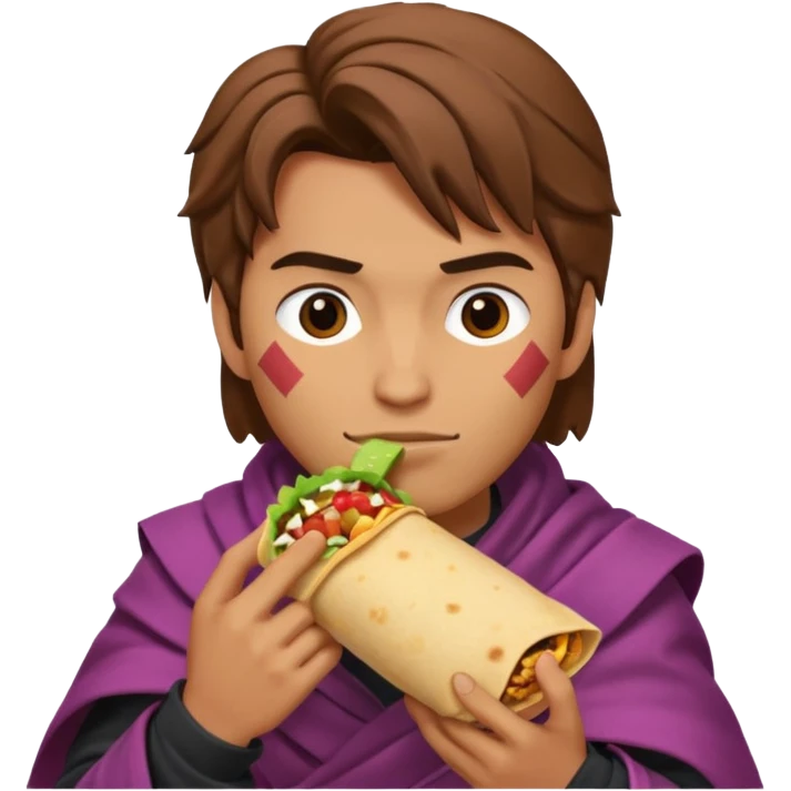 The gambit eating a burrito emoji
