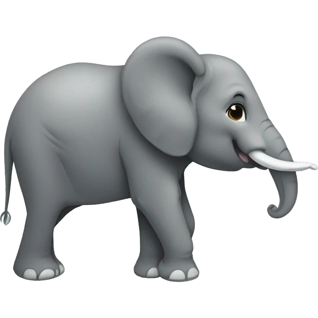 2d elephant in profile emoji