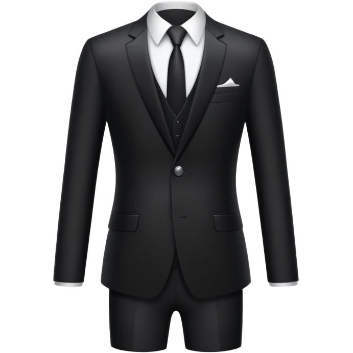 black costume suit emoji