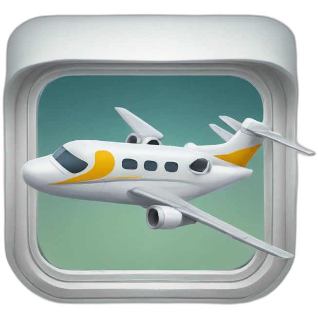 Flugzeugfenster emoji