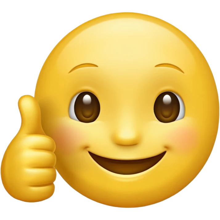 thumbs up emoji, clear and positive emoji