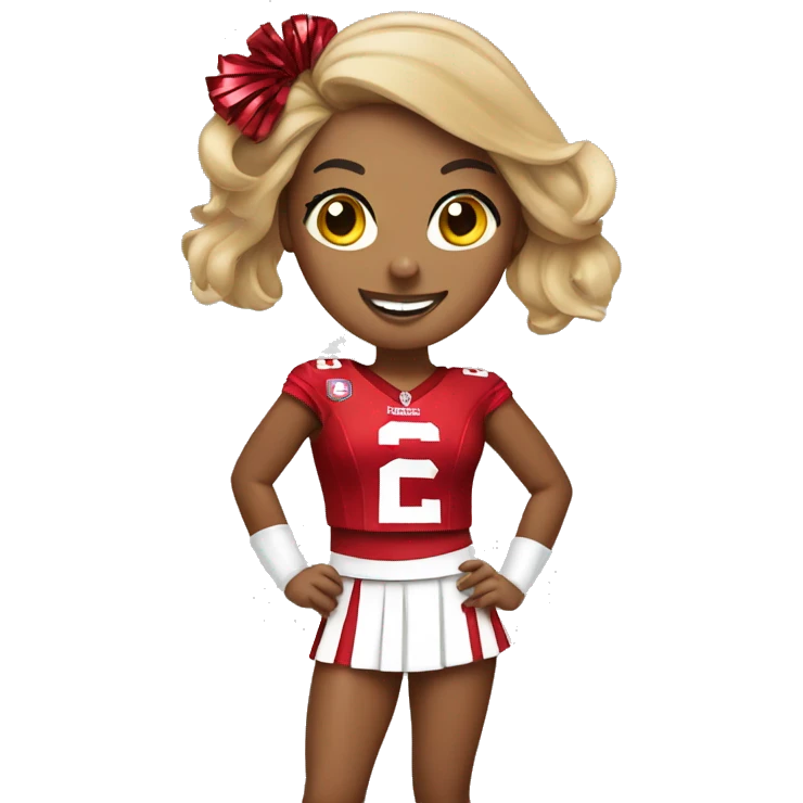 49ers cheerleader emoji