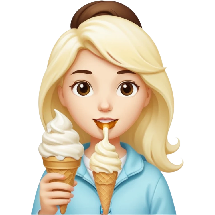 Lavdan dondurma yiyen kız Aİ VİDEO emoji