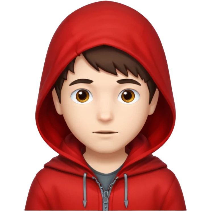 brunete boy little red riding hood emoji