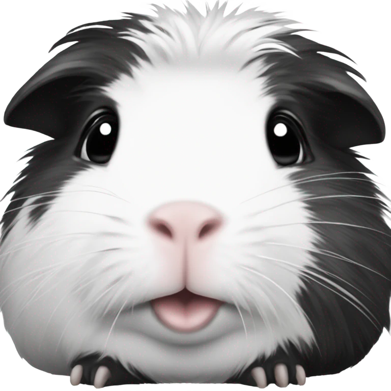 Black and white guinea pig emoji