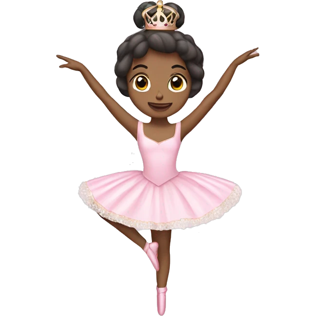Pastel pink Nutcracker ballerina emoji