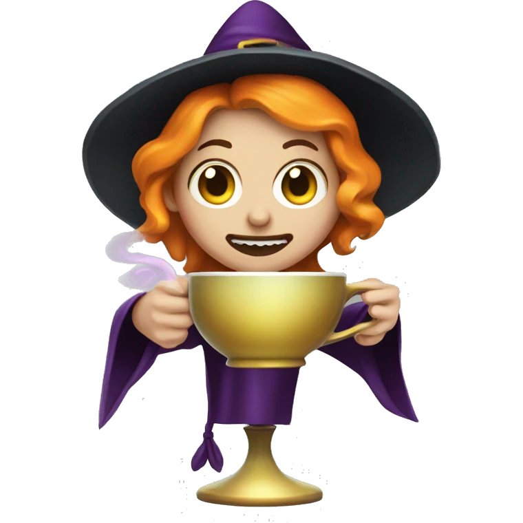 Witch with a cup of poison emoji