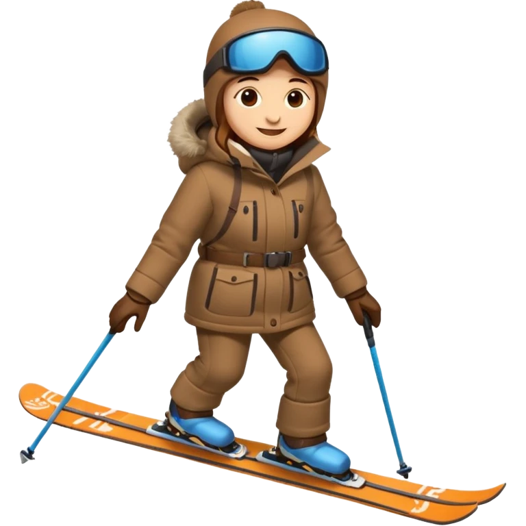 Un écureuil sur des skis emoji