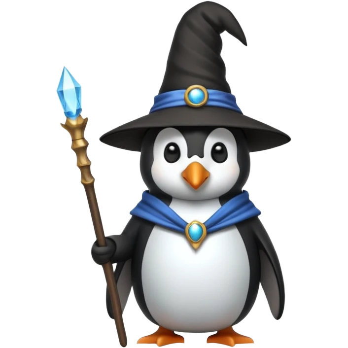 Penguin Wizard emoji