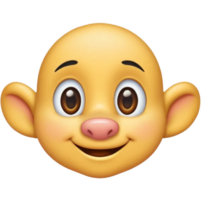 
disney spooky   nose cartoon -style/cute and transparent for a sticker emoji