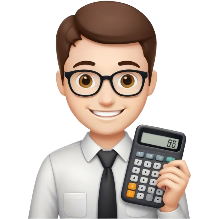 accountant who loves numbers emoji