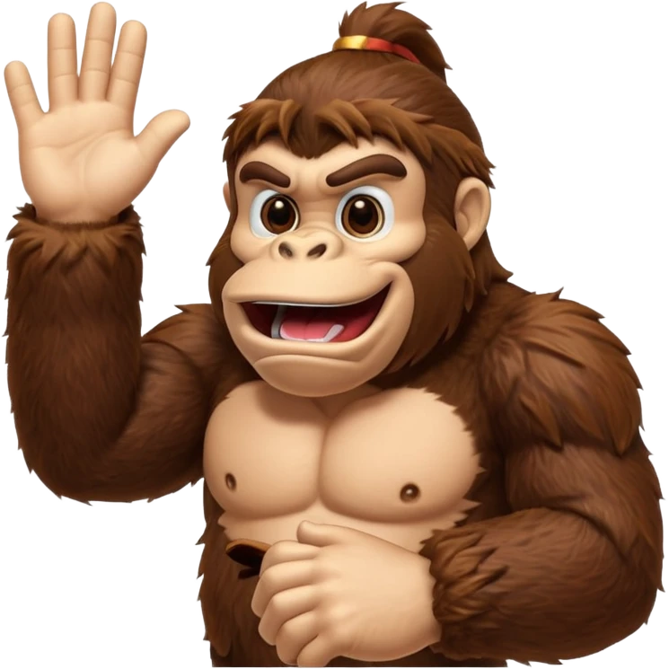 donkey kong making 👌 emoji