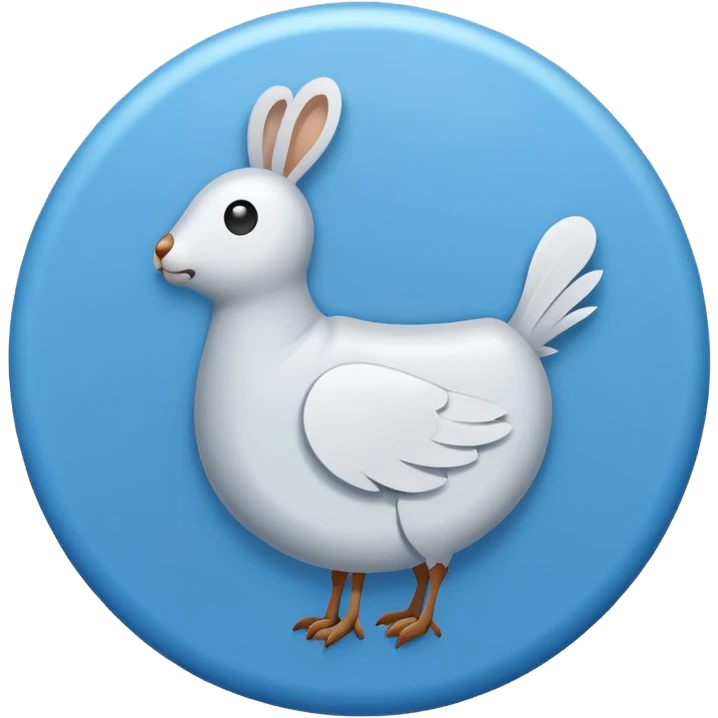 A white tick on blue circle emoji