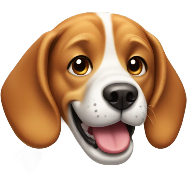 beagle smiling emoji
