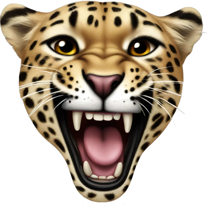 Leapord screaming  emoji