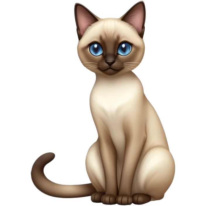 cinematic-[siamese cat]-realistic-full-body-sitting-emoji,-tail-curled-playfully-around-its-paws,-head-tilted-dramatically,-slek-[siamese]-fur,-simplified-yet-realistic-focused-features,-highly-detailed,-glowing-with-an-almost-sarcastic-glow emoji