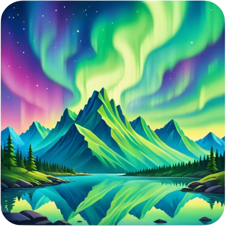 aurora borealis or northern lights emoji