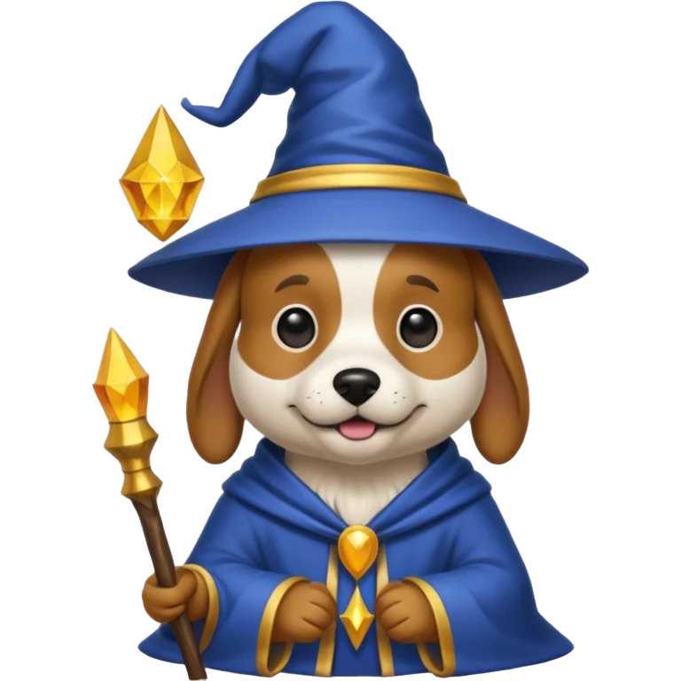 Dog wizard emoji