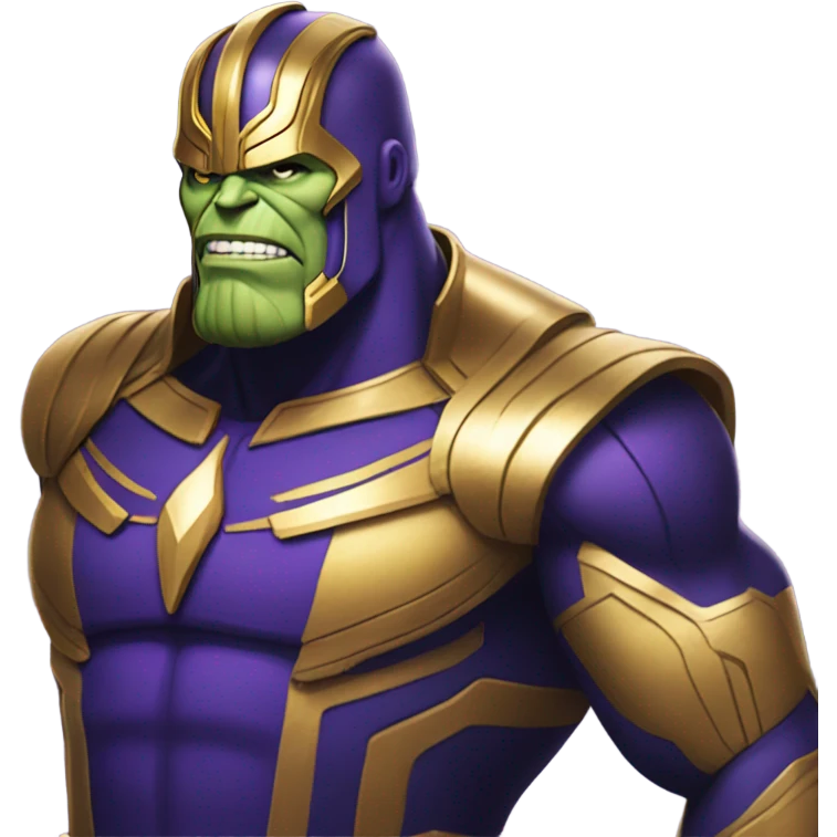 Thanos in spandex  emoji