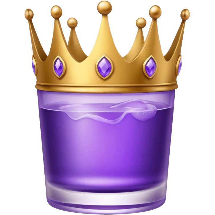 crown royal crown glass with black background emoji
