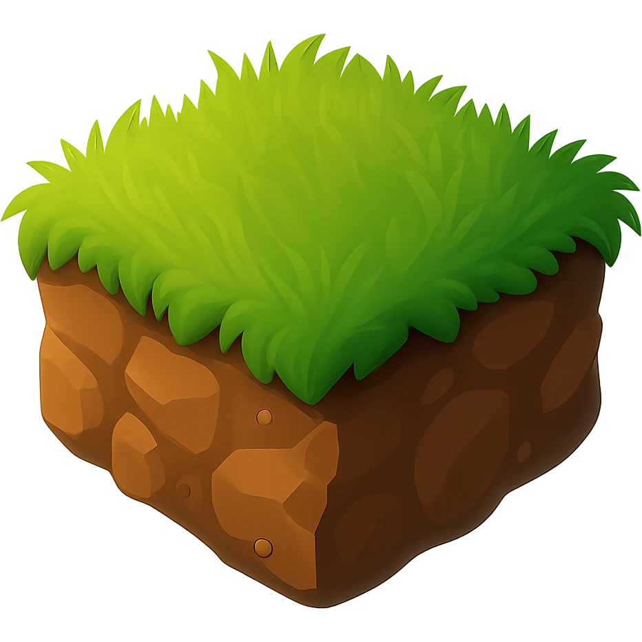 make the ground more dusty and dark brown colored and make it on a transparent background emoji