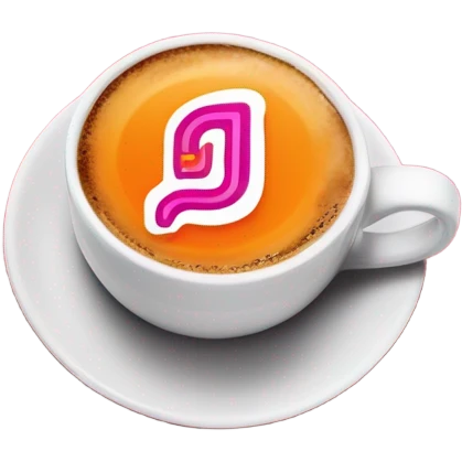 Dunkin coffee emoji