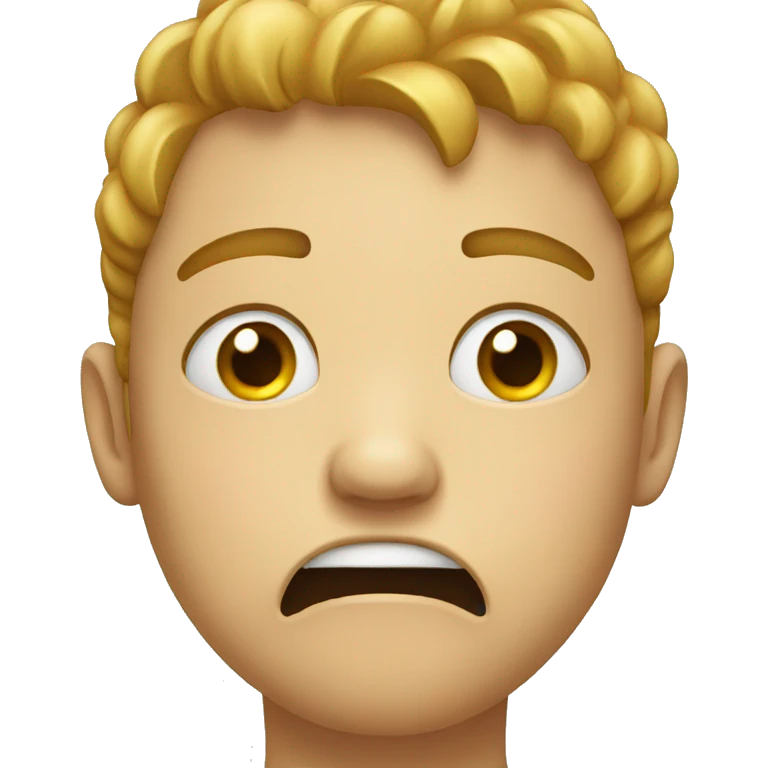 Crying emoji with zipper mouth and eyes closed emoji