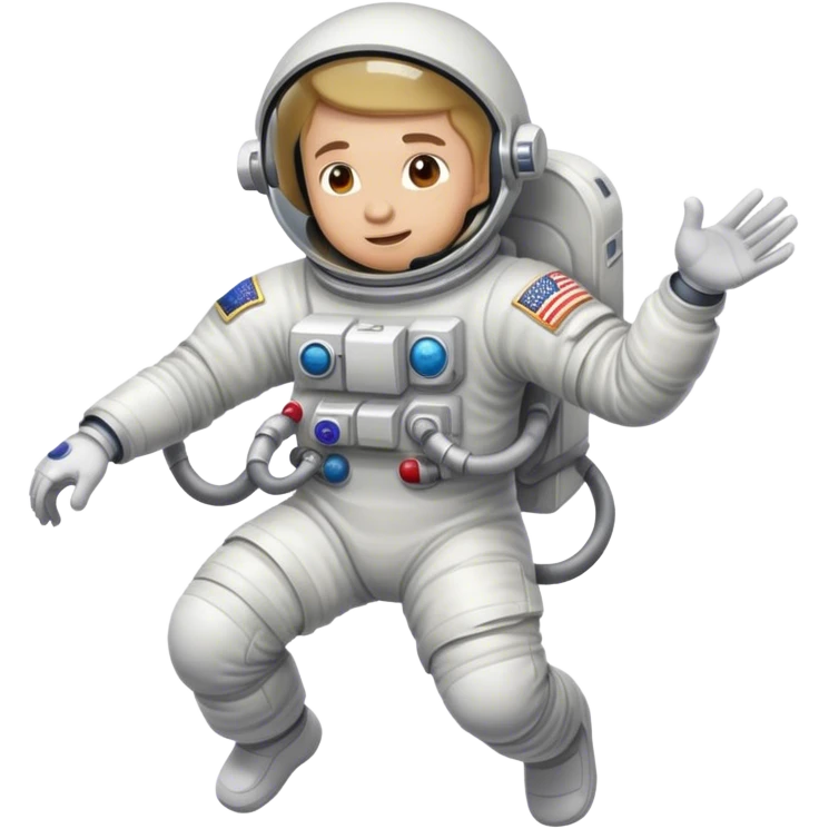 Astronaut exercising  emoji
