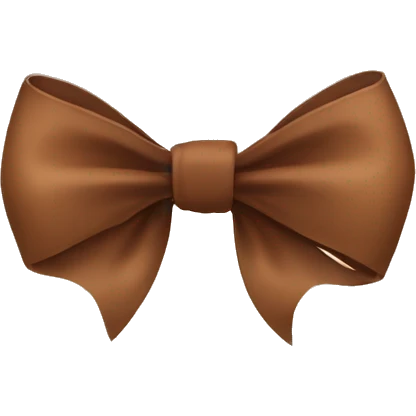 brown bow cute emoji