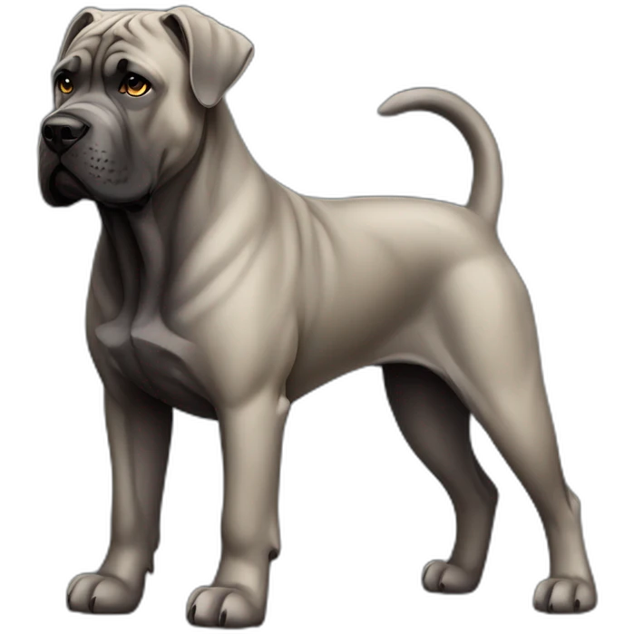 Dog Cane Corso full body emoji