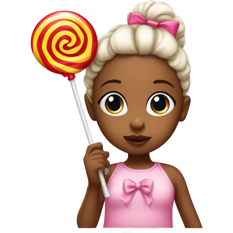 Babygirl with lollipo emoji