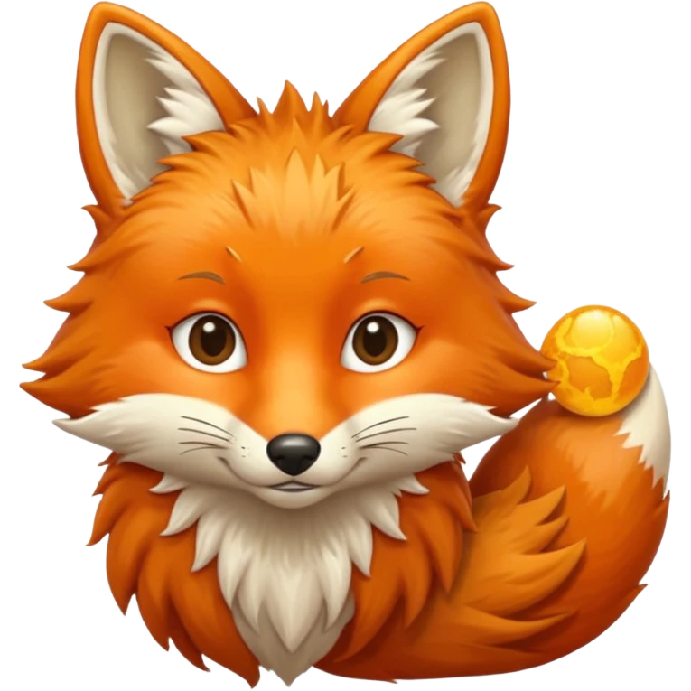 fox holding a sun ☀️🦊 emoji