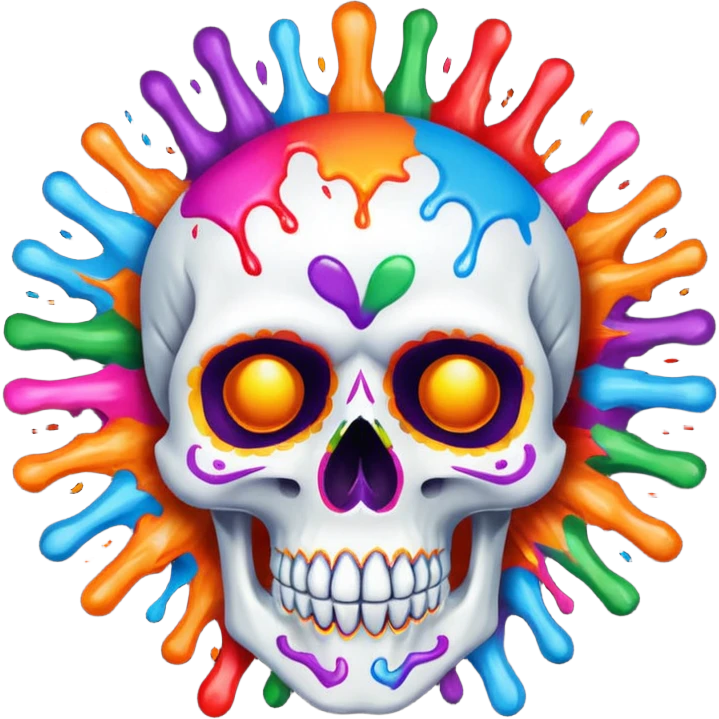 Calavera q le esplota la cabeza emoji