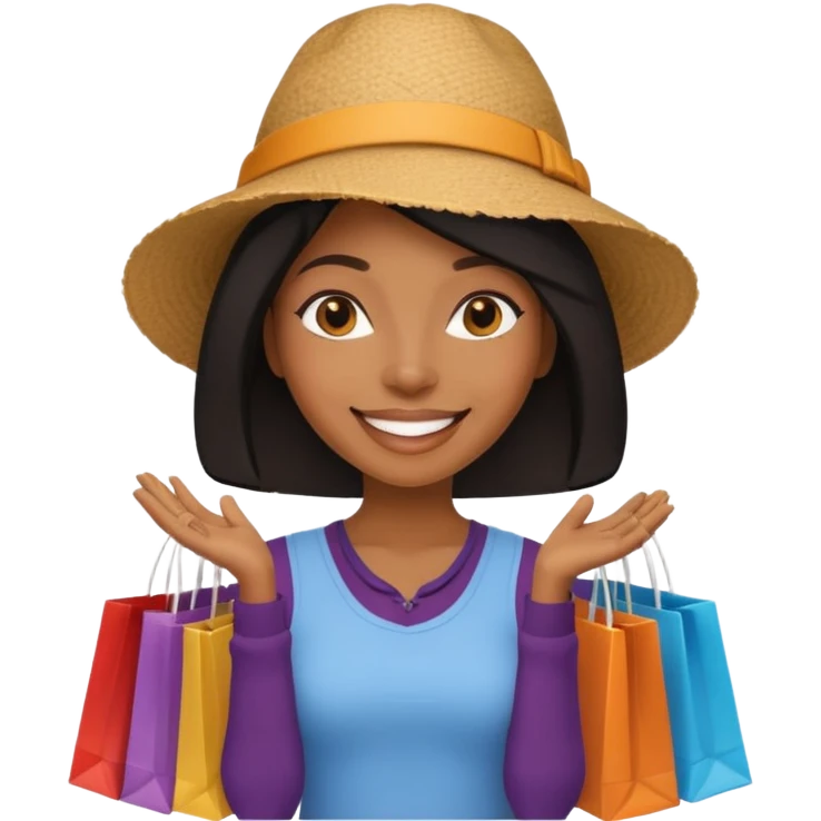 Market Shopper black woman emoji