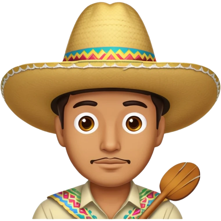 Man wearing a sombrero emoji