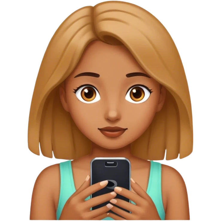 Girl on her phone  emoji
