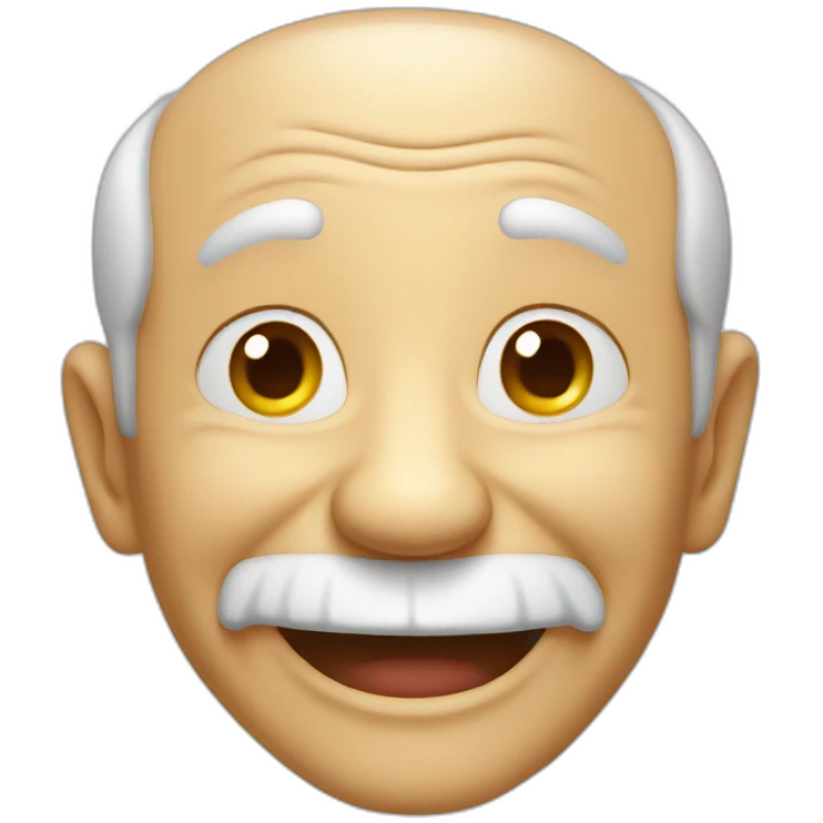 laughing funny old man emoji