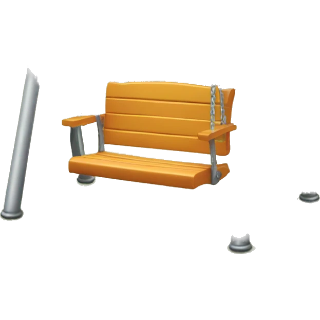 Metal swing set emoji