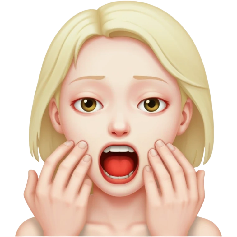 Person strangling themselves  emoji