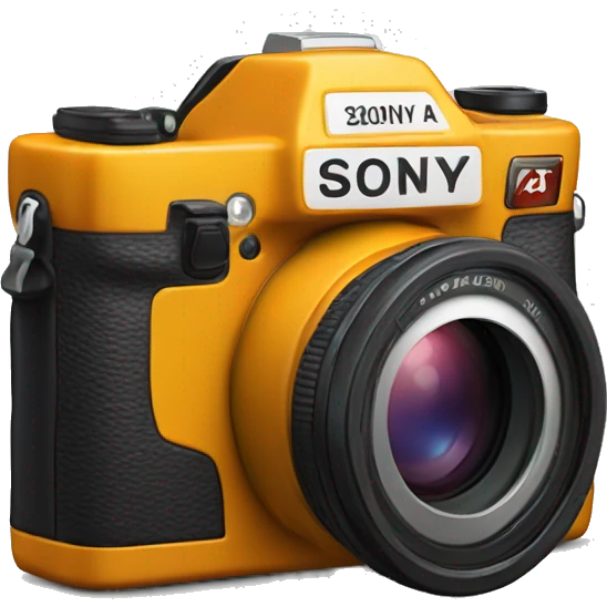 Camera Sony a7 emoji