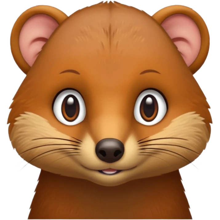 Cute mongoose emoji