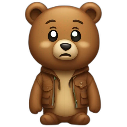 Dropout bear  emoji