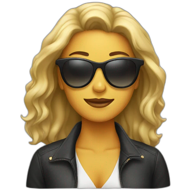 woman with sunglasses emoji