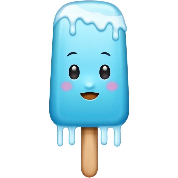 Cyan popsicle emoji