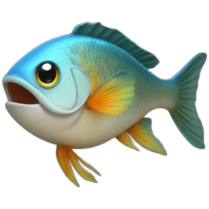 A fish dancing emoji