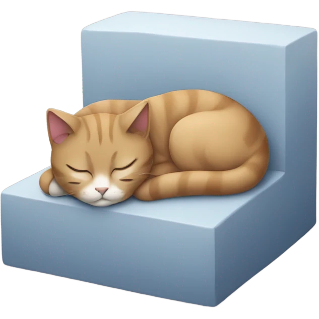 cat sleep on block emoji