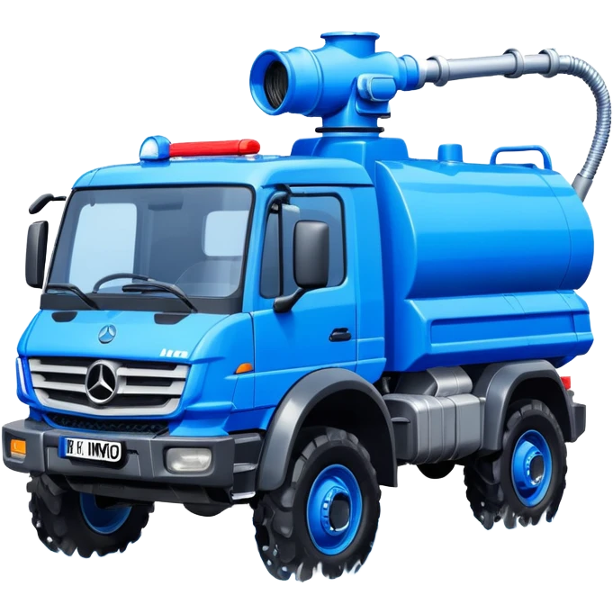 machine water cannon Mercedes-Benz Unimog in UK emoji
