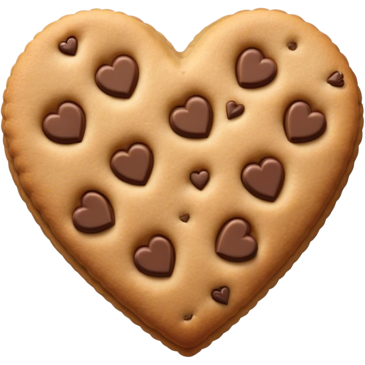 Cookie heart emoji