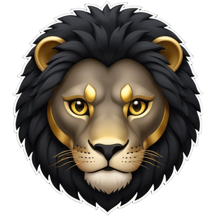 Siyah aslan emoji