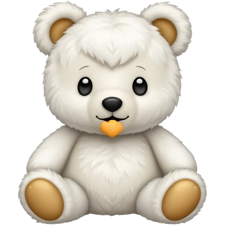 White teddy bear emoji